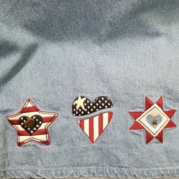 CHRISTOPHER & BANKS DENIM DRESS - Picture 7 of 8